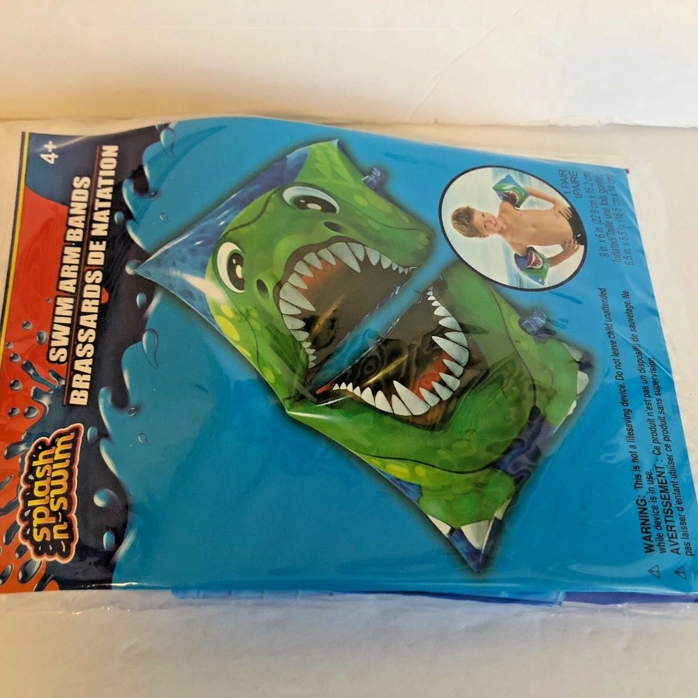 Splash & Swim Arm Band Inflatable Ages 4+ 9" x 6"